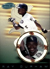 1999 Pacific Invincible Platinum Blue White Sox Baseball Card #35 Ray Durham /67
