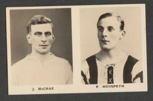 Fußball Sammelkarte DC Thomson 1920er McCrae von Bury und Hudspeth von Newcastle - Bild 1 von 2