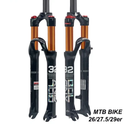 MTB Bike Front Fork 26 27.5 29er Mountain Bike 9*100mm Air Fork Disc Brake Bike - Image 1 of 4
