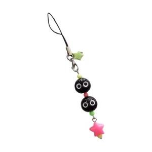 Coal Ball Mobile Phone Chain Accessory Stylish Key Ring Fashionable Bag Pendant - Zdjęcie 1 z 8