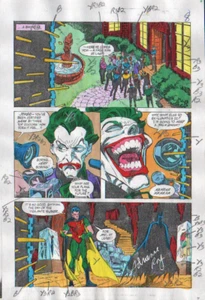 BATMAN ARKHAM SHADOW OF THE BAT PRODUCTION ART SIGNED ADRIENNE ROY COA PG 8 - Picture 1 of 4