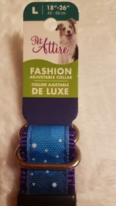 Pet Attire Fashion DeLuxe Adjustable Dog Collar - Picture 1 of 4