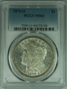 1879-O Morgan Silver Dollar Coin PCGS MS-61   (47) - Picture 1 of 2