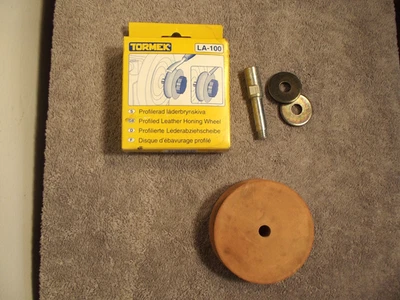 Rueda afiladora de cuero perfilado Tormek LA-100 hecha en Suecia Foto 1 de 4