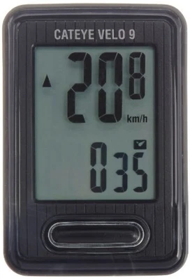 CATEYE CC-VL820 Velo 9 Cycle Computer Black White F/S w/Tracking# New from Japan - Image 1 of 4