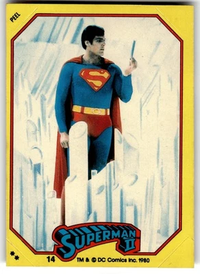 1980 Topps Superman II Sticker Card #14 Superman - Image 1 of 4