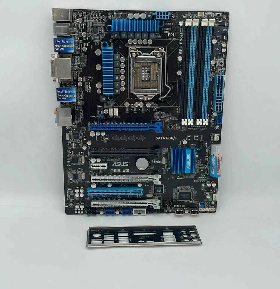 Asus P8B WS Intel C206 ATX scheda madre Socket 1155 4 slot - Immagine 1 di 1