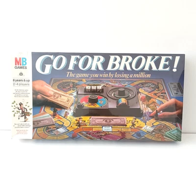 Go For Broke! Board Game Vintage 1985 MB Games Complete NEW SEALED - Image 1 of 4