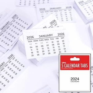 Paquetes De 5 Mini Almohadillas Calendario 2026 Pestañas Mes Para Ver Respaldo Autoadhesivo - Imagen 1 de 10