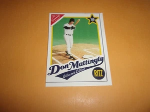 1989 Ritz Nabisco Baseball DON MATTINGLY MISCUT Card.,. - Picture 1 of 2