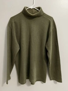 John Ashford Mens Green Turtleneck Men’s Sweater Size Medium - Picture 1 of 5