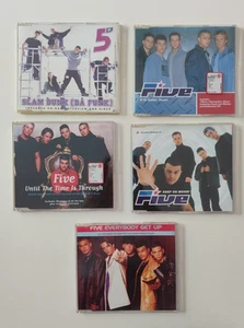 5 CD SINGOLI - FIVE - EVERYBODY GET UP - SLAM DA FUNK - FIVE IF YA GETTIN' DOWN - Foto 1 di 2