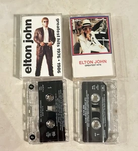 2 x ELTON JOHN Cassette Tape Rock Pop GREATEST HITS IM STILL STANDING SAD SONGS - Imagen 1 de 2