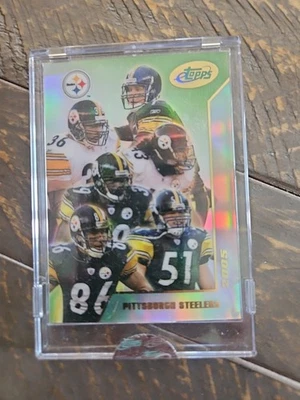 2005 ETopps Pittsburgh Steelers Team Card #12 Ben Roethlisberger/Troy Polamalu  - Image 1 of 3