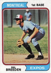 Topps #297 Hal Breeden 1974, casi nuevo - Imagen 1 de 2