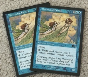 MTG 2 Thornwind Faeries URZA'S Legacy NM BLUE Magic the Gathering - Picture 1 of 1
