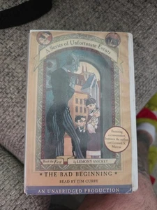 A Series of Unfortunate events, The Bad Beginning by Lemony Snicket..2 Cassettes - Picture 1 of 3