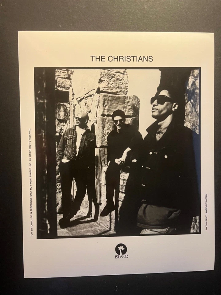 THE CHRISTIANS - CHART TOPPING BAND - UNSIGNED ISLAND PROMO PHOTO - Image 1 of 1