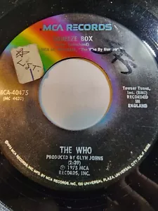 The Who : Squeeze Box/Sucess Story - MCA VG F222 - Foto 1 di 1