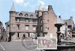 Carte Maximum FDC France SALERS Place Tyssandier d Escous Juin 1974 Salers - Picture 1 of 2