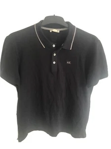 Mens Black H.E. By Mango Polo Shirt Size XL - Picture 1 of 3