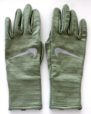 Nike Sphere Running Gloves 4.0 Women's Medium Oil Green/Silver - Image 1 of 4