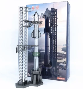 1:400 Space Exploration Raumschiff Spacex Startrampe Modellrakete - Bild 1 von 9