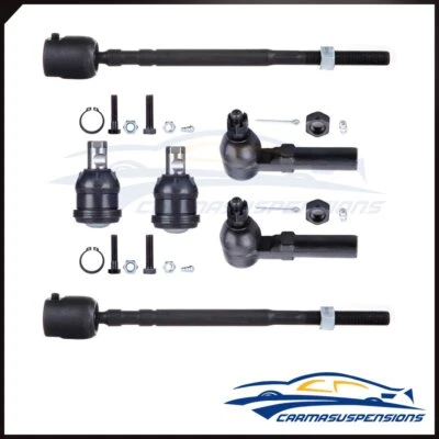 For for 91-93 Dodge Daytona 6pcs Inside Outside Tie Rods Lower Ball Joints Set - Image 1 of 4