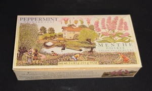 Vintage 1980 Crabtree & Evelyn Box of 3 Peppermint Orchard Soap Bars 3-oz ea NIB - Picture 1 of 10
