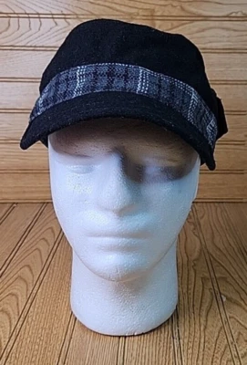 Gorra Calvin Klein Newsboys para mujer talla única lana negra bolsillo lateral gorra de cabinas Foto 1 de 4