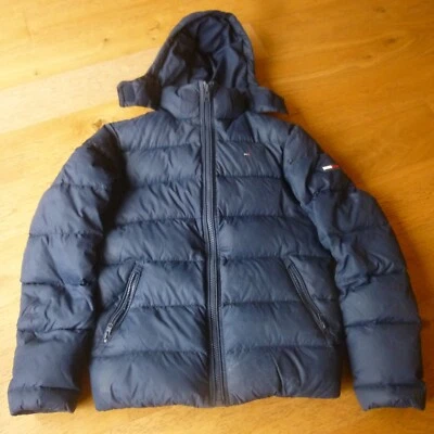Tommy Hilfiger Down + Feather Puffer Jacket Navy Blue Men's XS READ DESC - Image 1 of 4