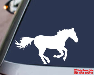 Adesivo de vinil HORSE carro caminhão janela traseira parachoque de parede FARM ANIMAL MUSTANG - Imagem 1 de 2