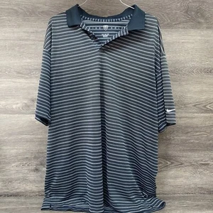 Nike Golf Mens Black Stripe Short Sleeve Polo Shirt Sz XL - Picture 1 of 4