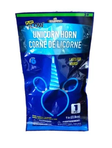Juego Brillo Unicornio Cuerno Brillo Palos Brillo Cabeza Banda Halloween Niños Azul - Imagen 1 de 8