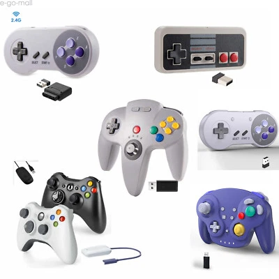 Wireless USB SNES /NES/ N64 /Xbox 360 Controller Joystick for Windows PC MAC - Image 1 of 4