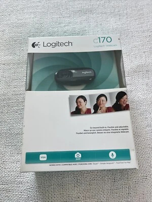 Logitech Webcam Camera C170 Web Cam Video VGA Built in Mic (B) - Image 1 of 4