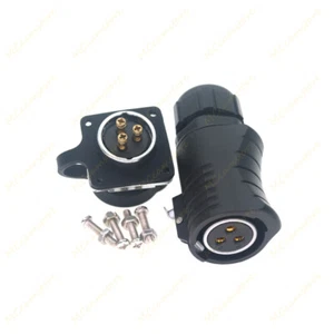 XHP20 Screw Crimp Panel Mount 3 pin Outdoor Waterproof IP67 Fit RV Solar Port - Picture 1 of 7