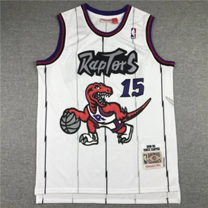 Camiseta de baloncesto Retro #15 adultos Nuevo Blanco - Imagen 1 de 5