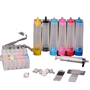 6Colors/SET Continuous Ink Cartridge System CISS For L1800 1390 Printers - Afbeelding 1 van 3