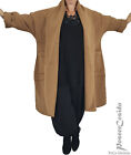 LAGENLOOK ciepły płaszcz wełniany flanelowy wygląd XL-XXL 44 46 48 50 52 54 56 58 beżowy