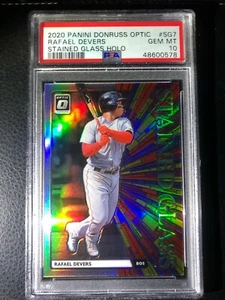 🔥 2020 Donruss Optic STAINED GLASS HOLO PRIZM RAFAEL DEVERS PSA 10 - Picture 1 of 1
