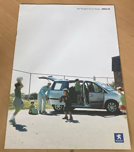 PEUGEOT FAMILY RANGE Sales Brochure 2002/03 Partner Combi 807 406 307 Est 206 SW - Picture 1 of 4