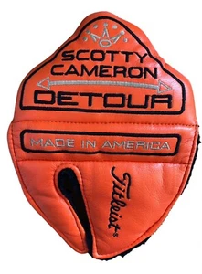 Scotty Cameron Newport Detour Putter Head Cover Orange Golf Club Very Good FS - Picture 1 of 3
