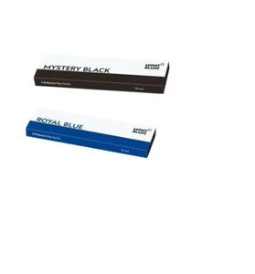 Montblanc Refills ( Pack of 2 ) For Rollerball Pens Black / Blue / Barbados Blue - Picture 1 of 6