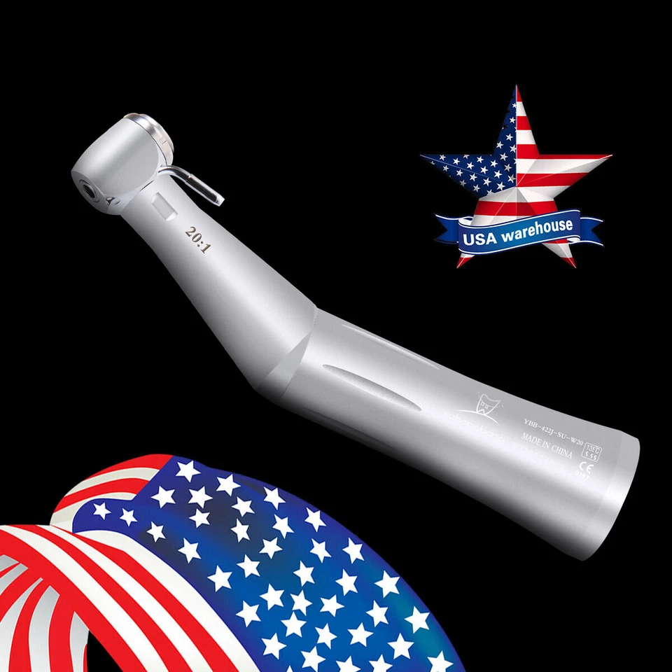 2x SEASKY Dental Low Speed Handpiece Contra Angle Latch E-type Fit NSK US