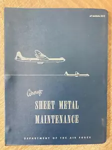 1951 USAF AIR FORCE AIRCRAFT SHEET METAL MAINTENANCE TEXTBOOK FORMING RIVETING - Picture 1 of 4