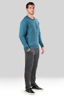 $84 Natori Men's Classic Fit Brushed Fleece Sweatshirt- Polyester Bagani L