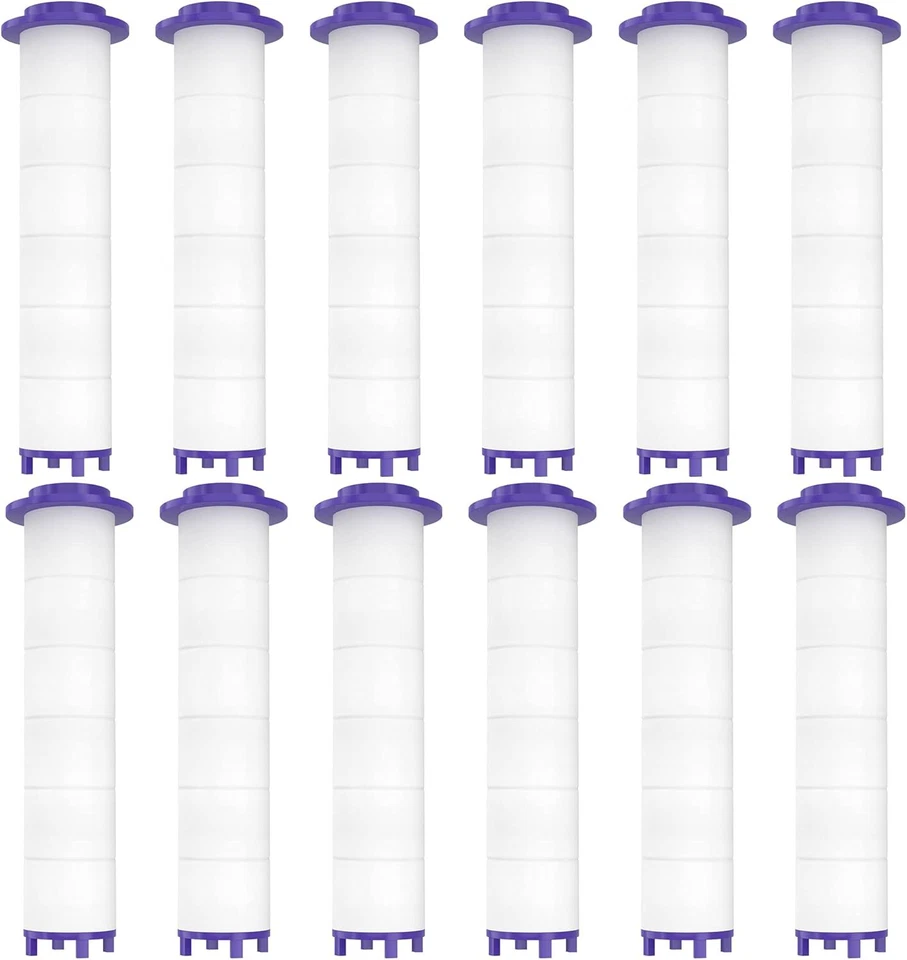 12 Pieces Hydro Jet Shower Head Filter High Pressure Handheld Vortex Turbo Fan