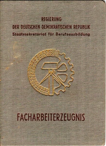 Germany, 1952, Vintage Qualified Worker Certificate - Facharbeiterzeugnis - Picture 1 of 5