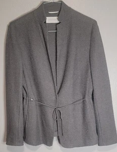 Womens Fabiana Filippi Front Tie Cardigan Gray Med - Picture 1 of 8